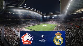 Lille vs Real Madrid  UEFA Champions League 2425 Full Match Highlights Skillful PES gameplay [upl. by Lindo134]