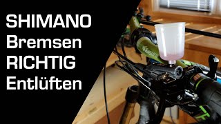 SHIMANO Bremsen Entlüftung  Befüllen  noair [upl. by Gabriele]