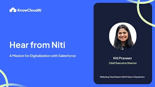 Hear from Niti  A Mission for Digitalization with Salesforce [upl. by Wadlinger]