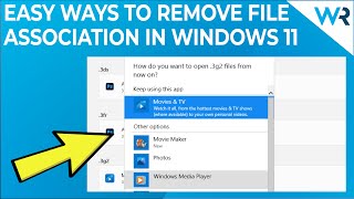 How to remove file association in Windows 11 [upl. by Mollie145]