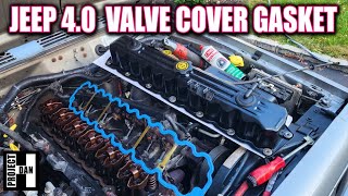 JEEP XJ VALVE COVER GASKET  VALVE COVER  CCV VALVES  TOAD 8 [upl. by Sharon]