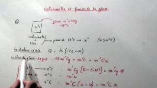 CHIMIE EN VIDEO  Calorimetre et fusion de la glace [upl. by Ettelrac390]