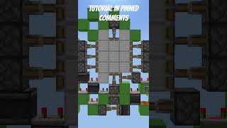 3x3 EASY Piston Door Minecraft Bedrock 121 minecraft bedrock door redstone minecrafttutorial [upl. by Allayne667]