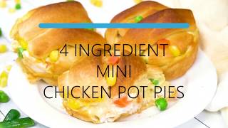 4 Ingredient Chicken Pot Pies [upl. by Osborne811]