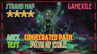 Path of Exile  Consecrated Path  Aoex By GAMEXILE  Strand Map Test Gameplay [upl. by Ahsiuqat]