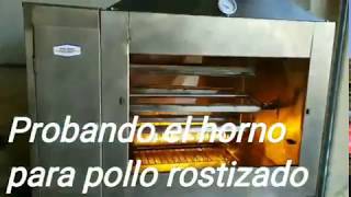 Horno casero para Pollo a la Brasa  espiedo con motor [upl. by Hailed390]