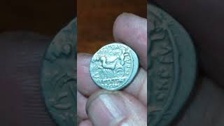 REPÚBLICA ROMANA P Aemilius Scaurus amp Pub Plautius Hypsaeus ediles 58 AC Denario plata Roma coin [upl. by Leilamag]