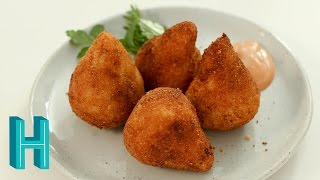 How to Make Coxinha Brazilian Chicken Croquettes  Hilah Cooking [upl. by Eiten]