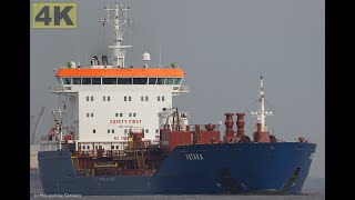 PATARA  Shipspotting Germany 🇩🇪 IMO 9344423  River Weser near City Brake Unterweser  4K VIDEO [upl. by Far368]