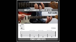 Mollys Chambers TAB  Kings of Leon  Power Chord Guitar Riffs [upl. by Gambrill111]