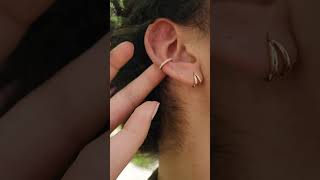 New Ear Cuffs  How to Put Them On 💅👂 earcuff earrings jewelry [upl. by Shiroma]