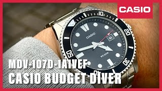 Unboxing The Casio Budget Diver MDV107D1A1VEF [upl. by Nida]