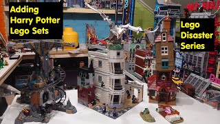 Lego Disaster Series  Adding Harry Potter Sets  Gringotts Bank The Burrows Minifigures And More [upl. by Pergrim]