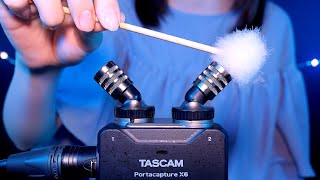 ASMR Japanese Trigger Words Whispering Ear Cleaning amp Ear Blowing  TASCAM Portacapture X6 [upl. by Mauchi]