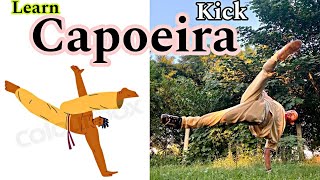 learn capoeira kick  dangerous kick  capoeira kick totorial  kick training  knockout kick [upl. by Guinevere374]