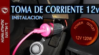 INSTALACION DE TOMA DE CORRIENTE DE 12v detallado paso a paso [upl. by Draude]