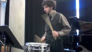 Isaac Zuckerman plays InPulse Snare Solo [upl. by Ydoj]