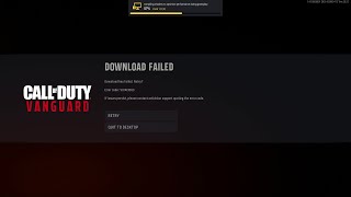 7 Ways To Fix Call of Duty Vanguard Error Code VIVACIOUS  Download has failed [upl. by Dagmar]