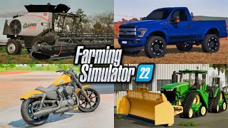 Farm Sim News  Gleaner F350 Update Harley Davidson amp More [upl. by Khorma877]