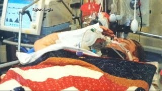 Hospitalized Soldier Thought to Be Unconscious Surprises With Salute [upl. by Nirehs607]