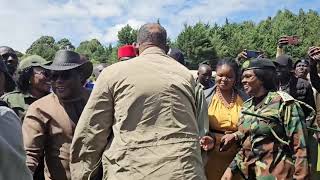 CS Duale arrives at Kapsokwony Mt Elgon for the restoration of Mt Elgon forestClimateChange [upl. by Ddej]