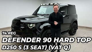 2024 Land Rover Defender 90 30 D250 S Hard Top Commercial 3 Seat Bespoke URBAN VAT Q [upl. by Laddy269]