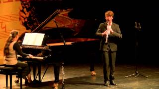 Jelmer de Moed klarinet in de Nationale Finale van het Prinses Christina Concours 2014 [upl. by Egor]