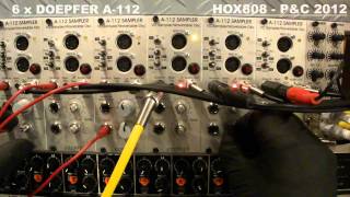 6 x Doepfer A112 8 Bit Sampler [upl. by Steck695]