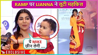 Debina Bonnerjee Walks On Ramp With Daughters Little Liannas Cute Dance Won Hearts [upl. by Thor]