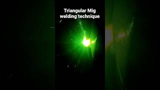 Triangular Mig welding vertical part 3 sorts welding migwelding [upl. by Dunham82]