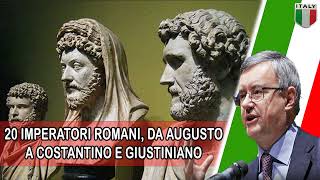 20 Imperatori Romani da Augusto a Costantino e Giustiniano  Alessandro Barbero [upl. by Aisorbma]