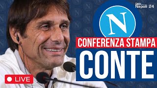 Presentazione Conte in DIRETTA 🔴 Conferenza stampa SSC Napoli [upl. by Glorianna985]