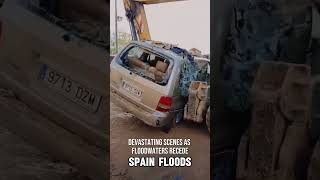 Aftermath of flash floods in Valencia flashflood flooding shorts [upl. by Dnaltruoc]