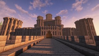 Medieval Castle Minecraft Speed Build [upl. by Adnerad]