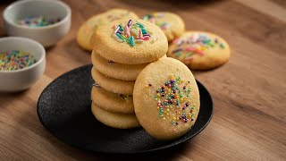 3 Ingredient Sugar Cookies  Dished Shorts [upl. by Parris96]