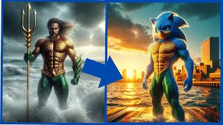 superheroes but Avengers sonic 😎💥MARVEL amp DC ALL CHARACTERS avengers dc aisuperhero viralvideo [upl. by Leggett84]