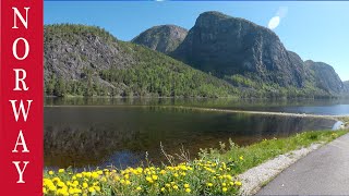 Beautiful Norway Realtime Trip over the Mountains to the Fjords [upl. by Arihsay232]