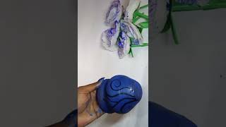 how to paint flower pot paint ideas on pot🍯diy artandcraft pottery please support me gys🙏 [upl. by Cogen274]