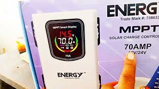 Energy MPPT 70 AMP Non hybrid change controller review a4yousolar [upl. by Moir]