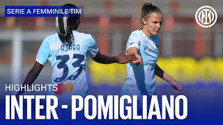 INTER 61 POMIGLIANO  WOMEN HIGHLIGHTS  SERIE A 2223 📹⚫🔵 [upl. by Griffith791]