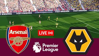 LIVE Arsenal vs Wolves Premier League 2425 Full Match  Video Game Simulation PES 2021 [upl. by Johnson]