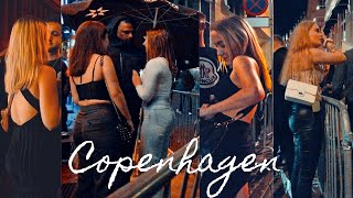 Copenhagen Nightlife 2022 NO RESTRICTIONS 🇩🇰 Saturday Night Walk 4k Best Night Clubs Denmark [upl. by Amihsat]