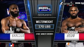 CÉDRIC DOUMBÉ x JORDAN ZEBO  FULL FIGHT PFL 30092023 [upl. by Asilad]