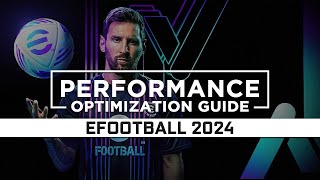 eFootball 2024 — How to ReduceFix Lag and BoostImprove Performance [upl. by Kimon]