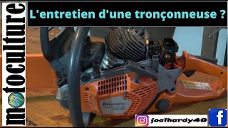 Comment faire lentretien dune tronçonneuse thermique  Le minimum à faire [upl. by Bryanty]