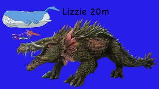 sea monster size comparison ultra [upl. by Annaoy145]