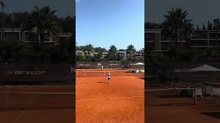 Lob practice at Mouratoglou Academy tennis mouratoglou france [upl. by Anolla639]