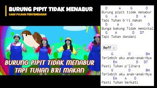 Burung Pipit Tidak Menabur  Lagu Sekolah Minggu [upl. by Gilleod]