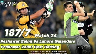 Peshawar Batting  LHR Qalandars Vs Peshawar Zalmi  1st Inning Highlight  Match 24  HBL PSL 5MB2 [upl. by Ahselak]