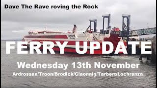 Ferry Update today for the Winter servicedavetheraverovingtherock [upl. by Divd456]